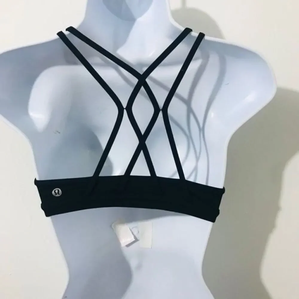 Lululemon Deep Stretch Bra Black size 4 with pads …0696 - Picture 5 of 5